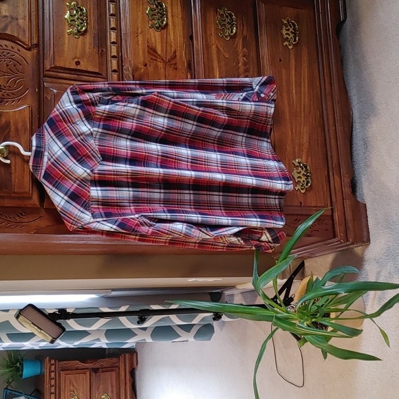 🌻WOMEN'S TRUE RELIGION WESTERN PLAID SHIRT - Picture 2 of 8